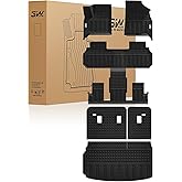 3W Floor Mats & Seat Back Mats & Cargo Liner for Chevrolet Chevy Traverse & GMC Acadia 2024-2026 (Only 7 Seats) & Buick Enclave 2025-2026, All Weather TPE Custom Fit Full Set Floor Liners