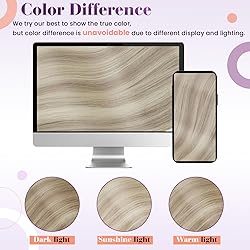 LaaVoo Clip in Hair Extensions Real Human Hair