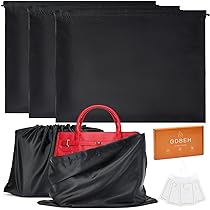 Sacs à Poussière Pour Sacs à Main - Lot De 4 Housses En Soie Avec Cordon - Tailles 30x40 Cm Et 40x50 Cm - Lavables En Machine