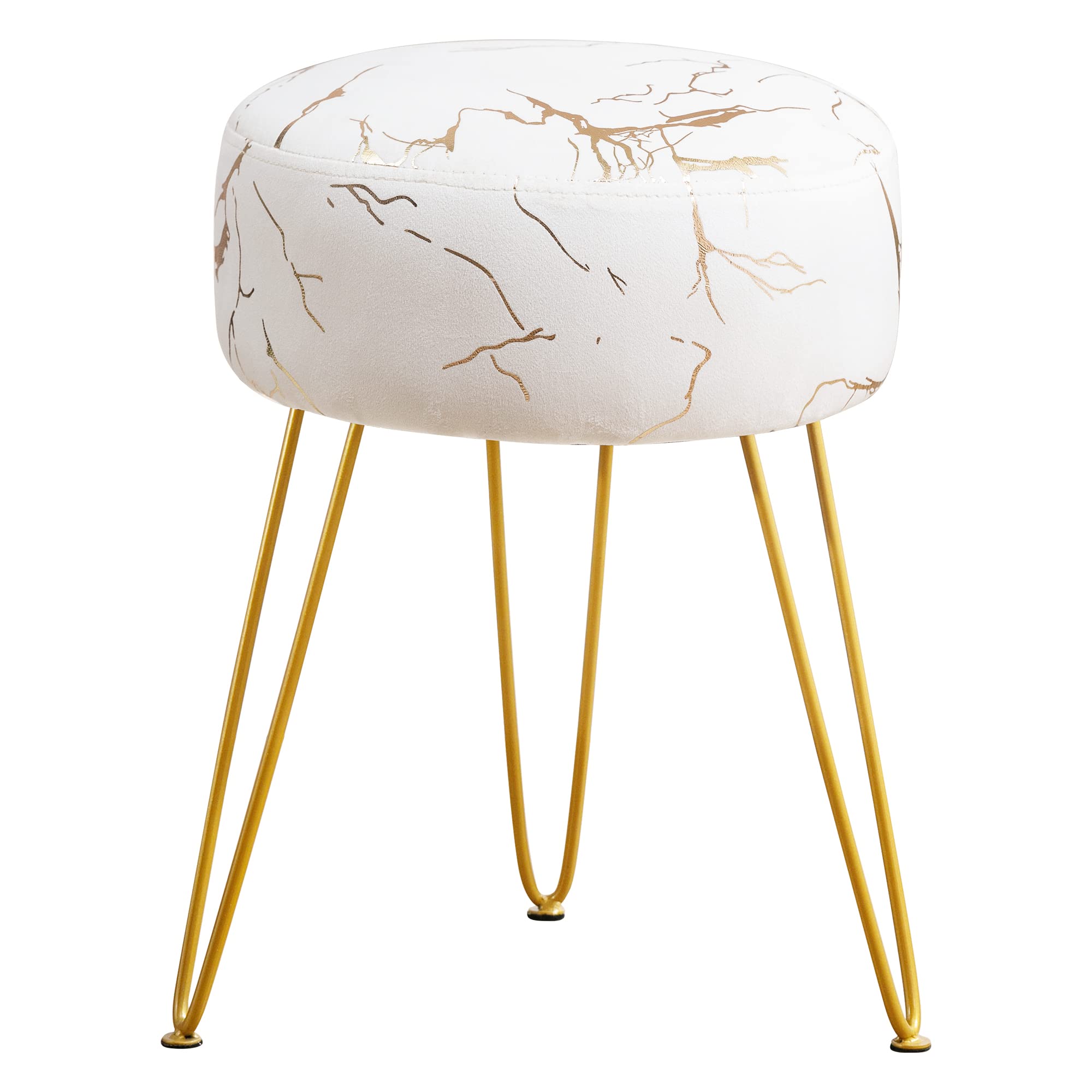 Photo 1 of ***MISSING LEGS***
LUE BONA Vanity Stool, Gold Vanity Stools for Makeup Room, Round Ottoman Foot Stool, Velvet Footrest Vanity Chair for Bathroom Vanity, Bedroom, Living Room, Entryway, Offices