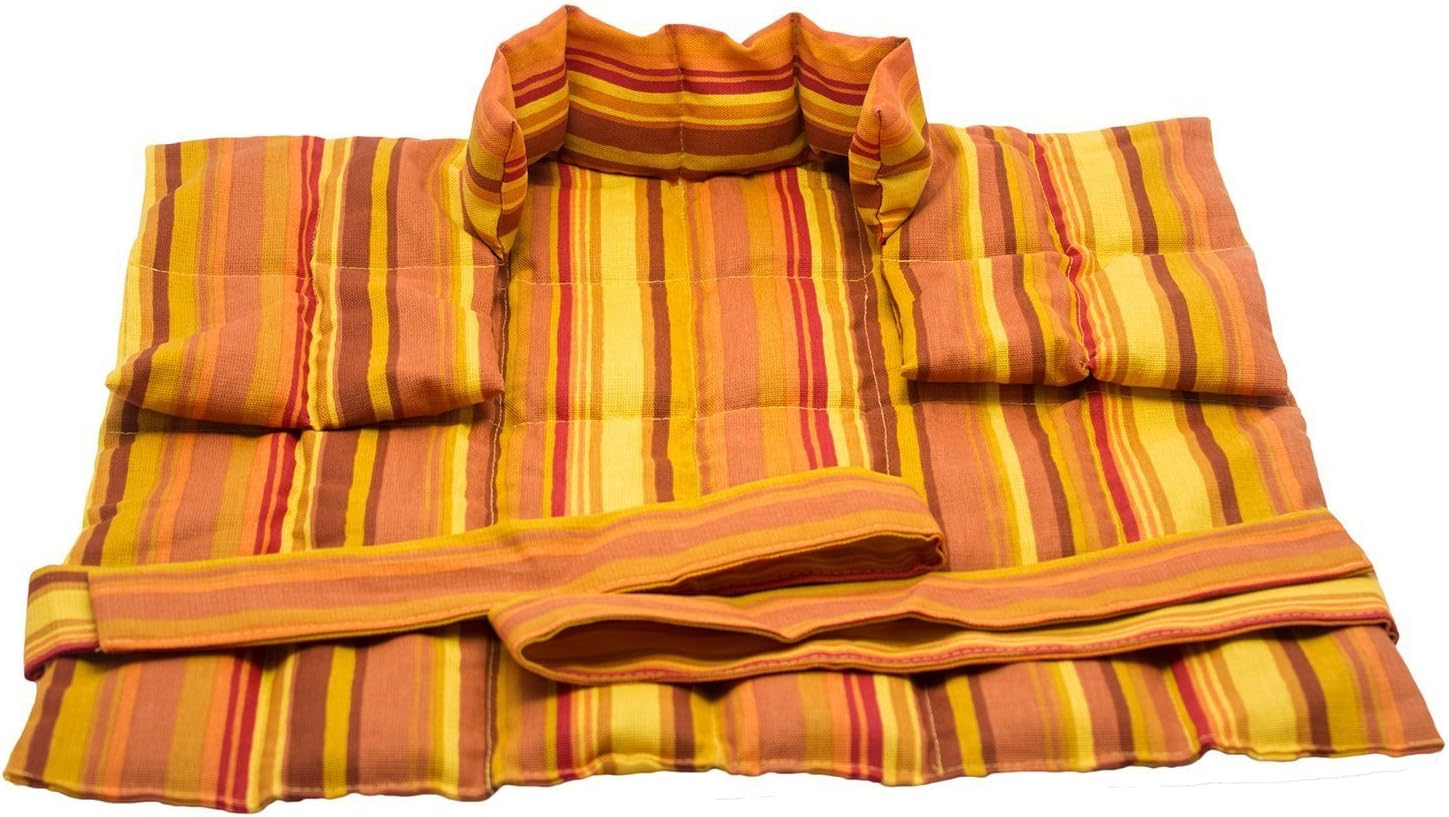 Salosan EXTRA LARGE Heat Bag - Thermal Pillow - Hot & Cold Therapy for Neck Shoulders and Back Orange