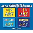 Sabrina Hahn's Art & Concepts for Kids 4-Book Box Set: ABCs of Art, 123s of Art, Animals in Art, and Bedtime with Art
