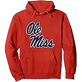 Mississippi Ole Miss Rebels Icon Red Officially Licensed Pullover Hoodie