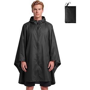 AegisWear Lightweight Rain Poncho Waterproof Rain Ponchos for Adults Portable Raincoat Adult Ponchos with Hood for Outdoor