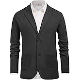 PJ PAUL JONES Men's Cardigan Sweater Shawl Collar Button Down Knit Blazer Jacket Knitwear