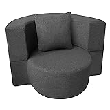 ANONER 12 Inch Modern Folding Sofa Couch Memory