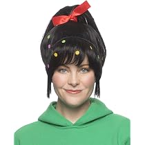 Amazon.com: Candy Girl Vanellope Color Black - Enigma Wigs Ralph ...