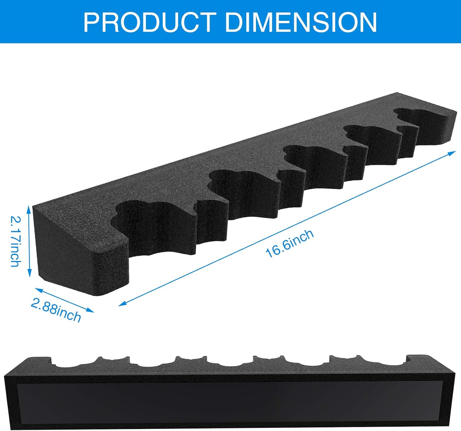 Durable Foam Rifle Barrel Rack for Stack-On gun cabinet, Universal Gun Hanger with Magnetic Strip and Screws, Safe Magnetic Rack for Metal Cabinet,Home Rifle Storage Rack and Fishing Rod Holder: Sports & Outdoors
