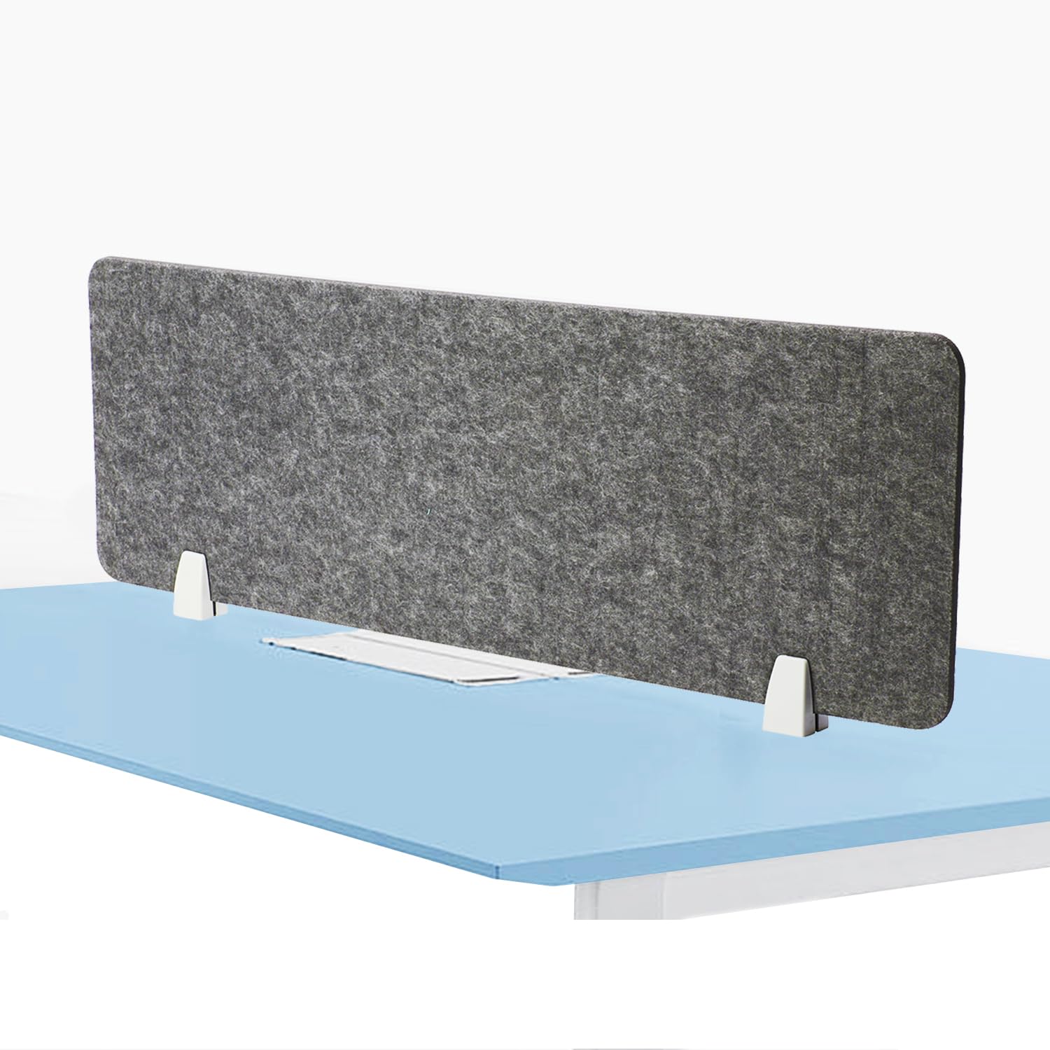 jxgzyy Desk Divider Desktop Privacy Panel 100x30cm Raw Clamp-On Acoustic Partition Reduce Noise and Visual Distractions for Home Offices Libraries Classroom