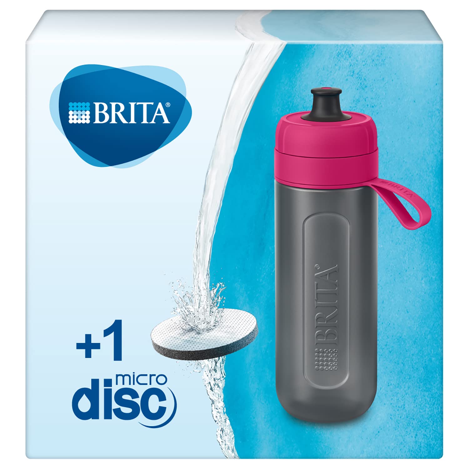 BRITA Water Filter Bottle Model Active - Pink