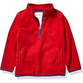 Amazon Essentials Boys and Toddlers' Polar Fleece Quarter-Zip Pullover Jacket