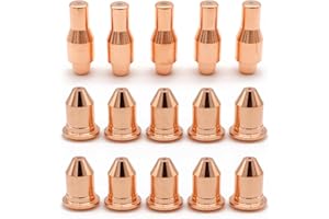 Vaphy 5pcs 56576 Electrode 10pcs 56811 Nozzle Tip 45A Fit Harbor Freight Titanium 45 Cutter IPT-45 Plasma Cutting torch