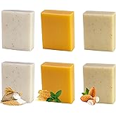 Simple Scents Australia Assorted 6 PCS Natural Soap Bars, Assorted Down to Earth, 3.5oz Each Moisturizing French Triple Milled Soap Bars Enriched with Shea Butter, Pure Plant Oil Body Soaps