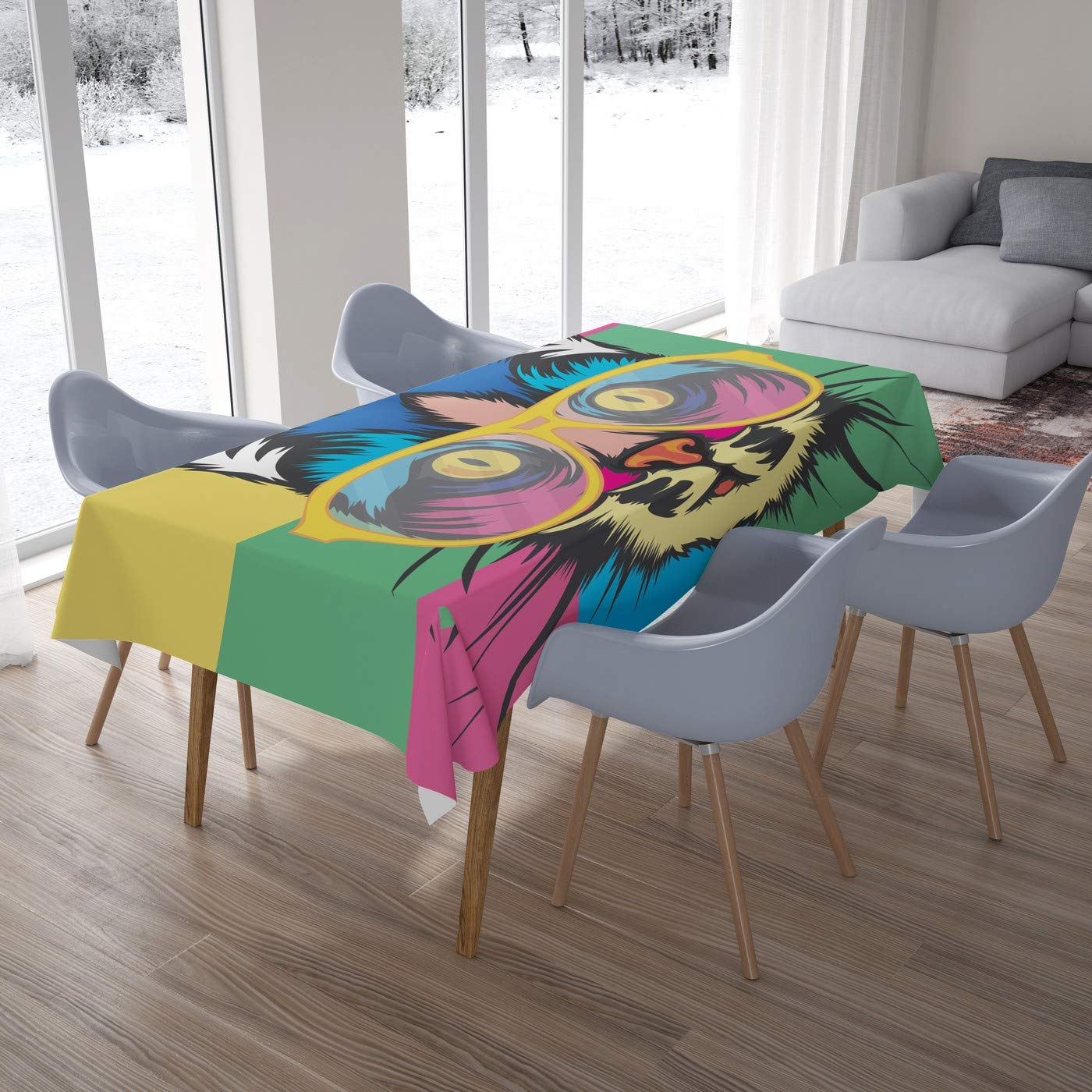 Bonamaison Kitchen Decoration, Tablecloth, 140cm x 200cm - Designed and Manufactured in Turkey
