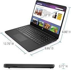 HP Newest 14" HD Ultra Light Thin Laptop, Quad-Core