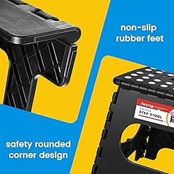 ACSTEP Folding Step Stool for Adults-11 Height