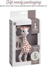 Sophie la girafe Natural Rubber Teether Set - 2-in-1 Newborn Gift view 6