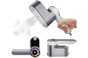 FANGJIE Travel Steamer for Clothes Portable Mini - Steam Ironing Machine，Mini Steamer Travel Size Portable Steamer Travel Iron Home Essentials，Steamer for Clothes-6 Iron Modes (110v)