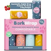 240 Compostable Dog Poop Bags Rolls Raspberry Scented Extra Thick Leak-Proof Dog Waste Bags With Easy Open Design Durable Doggy Bags For Pet Waste Pickup Refill Standard Dispenser 10% To Charity