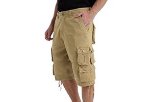 YGREYG Mens Cargo Shorts Long Capri Below The Knee Shorts 3/4 Relaxed Fit Long Shorts with Pockets