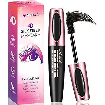 Amazon Com Natural 4d Silk Fiber Lash Mascara Waterproof Smudge Proof All Day Exquisitely Lush Full Long Thick Smudge Proof Eyelashes Beauty