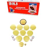DNJ FPS1142 Brass Freeze Plug Set for 1976-2003 Chrysler, Dodge, Jeep, Plymouth Aspen, B100, B150 5.2L-5.9L V8 16V OHV 5211cc