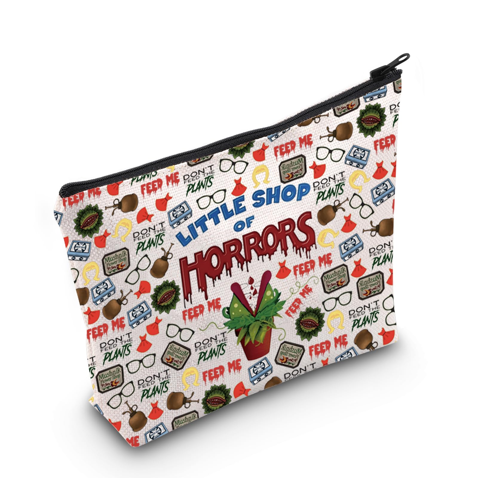 Horror Lover Gift Scary Movie Gift Little Shop Horror Movie Makeup Bag Scary Lover Gift (Little Shop Bag EU)