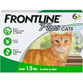 FRONTLINE Plus Flea &amp; Tick Spot Treatment for Cat &amp; Kitten (Green) Count of 6