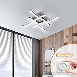 EDISLIVE Modern Dimmable LED Ceiling Light Curved