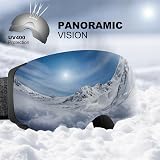 Odoland Frameless OTG Ski Goggles with Detachable Magnetic Lens Anti-Fog UV400 view 5