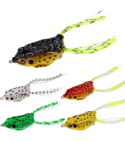5 pièces appâts manivelles de pêche douce leurres 1/2 oz 2,5