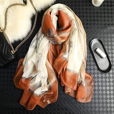 Alpnxz Bufanda Deportiva Dama Bufanda De Seda De Verano Moda Estampado De Flores Bufandas Cuello Hijabs Mujeres Bandana Foulard Senora Oversize Beach Stoles Amazon Es Deportes Y Aire Libre