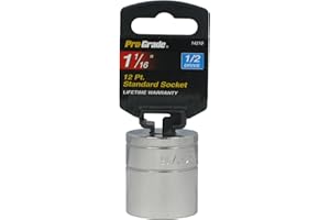 Pro-Grade 14210 1/2-Inch Drive with 12 Point 1 1/16-Inch Socket