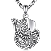 HOPEEZZ Cowboy Hat Necklace 925 Sterling Silver Vintage Cowboy Hat Necklace Western Style Jewelry Gift for Women Men