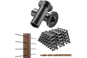 BLIKA 120 Pack Black Stainless Steel Protector Sleeves for 1/8" Deck Cable Railing, for Wood/Composite Posts, T316 Marine Grade, Black Cable Railing Protector Sleeves