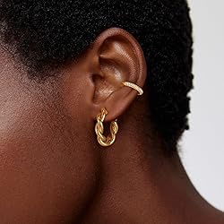 Dremmy Studios Gold Open Hoops Earrings 14K Gold