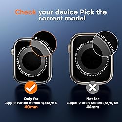 TOCOL 6 Pack Screen Protectors for Apple Watch SE