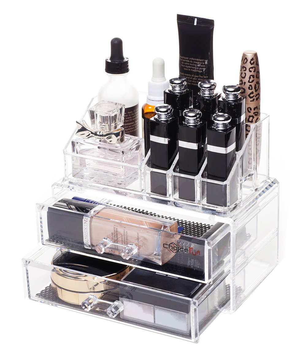 Choice Fun Stackable Acrylic Makeup Organizer And Jewelry Storage