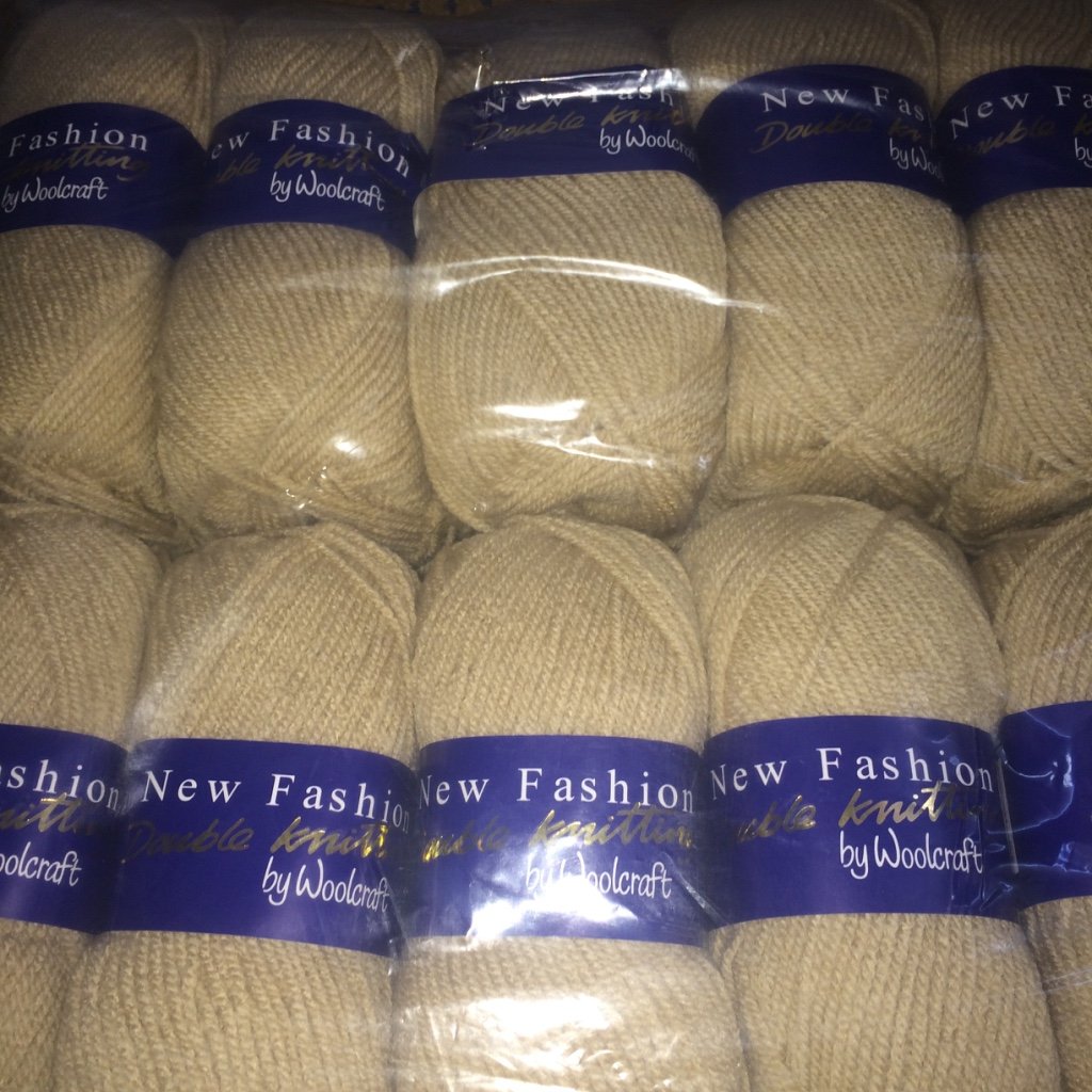 5 x 100g Woolcraft Dk Double Knitting Wool, Yarn (5 x 100g Fawn 8005)