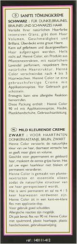 Henne Color Black Henna Hair Colouring Cream 90ml Natural Dye for Dark Hair view 2