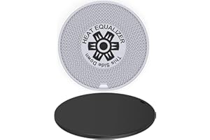 Heat Equalizer-9.25 inch Black Ceramic Finish Heat Diffuser – Aluminum & Copper Alloy for Gas & Electric Stoves-Hot Plate & Burner Cover-Simmer plate