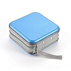 LIOVODE DVD Case, 48 Capacity CD Case Portable CD