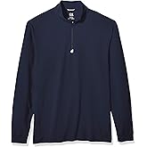 Cutter & Buck Mens Drytec UPF 50+ Double Knit Jersey Traverse Half Zip Pullover