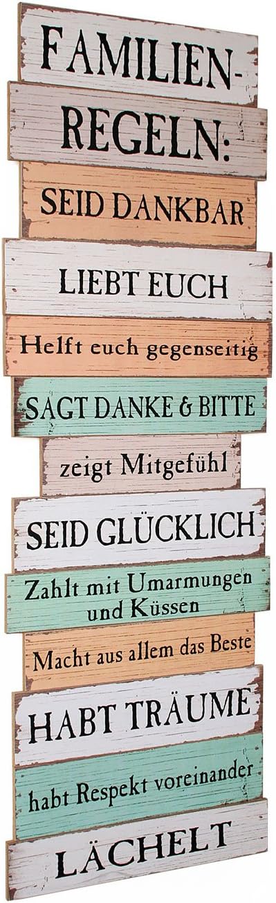 Amazon De Levandeo Grosses Holzschild Holzbild Wandbild Mit