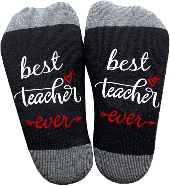Best Teacher Ever socks Gifts for Teachers Men Womens