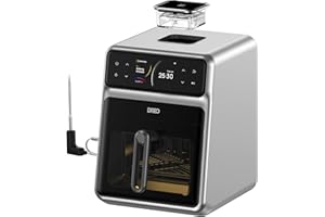 Dreo ChefMaker Combi Fryer, Cook like a pro with just the press of a button, Smart Air Fryer Cooker with Cook probe, Water Atomizer, 3 professional cooking modes, 6 QT