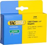 Tacwise 0348 Type 140/12mm Heavy Duty Galvanised Staples Pack of 2000