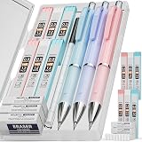 Nicpro 3PCS Pastel Mechanical Pencils 0.5mm with Case 72 Lead Refill Set view 1