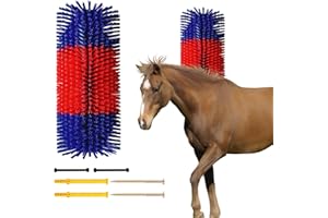 GHYKL Livestock Scratching Brush, Cattle Scratcher Brush for Livestock Reliving Itchy, Large Goat Scratching Post Brush for Horse Cow Goat Sheep Livestock Animal Grooming