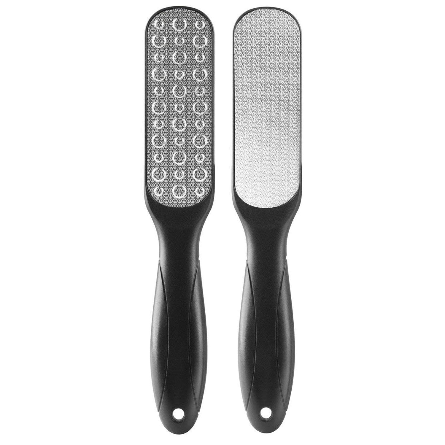 PREMYO Foot Rasp File Stainless Steel Cornea Shear in Black Callus Remover for The Feet, Stainless Steel Double-Sided